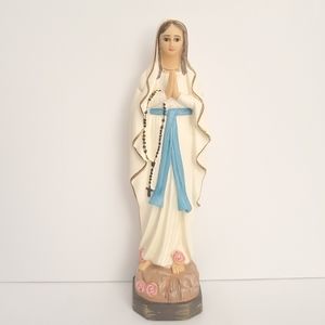 7.5" Our Lady of Lourdes Virgin Mary Mother Catholic Statue Vittoria Collection